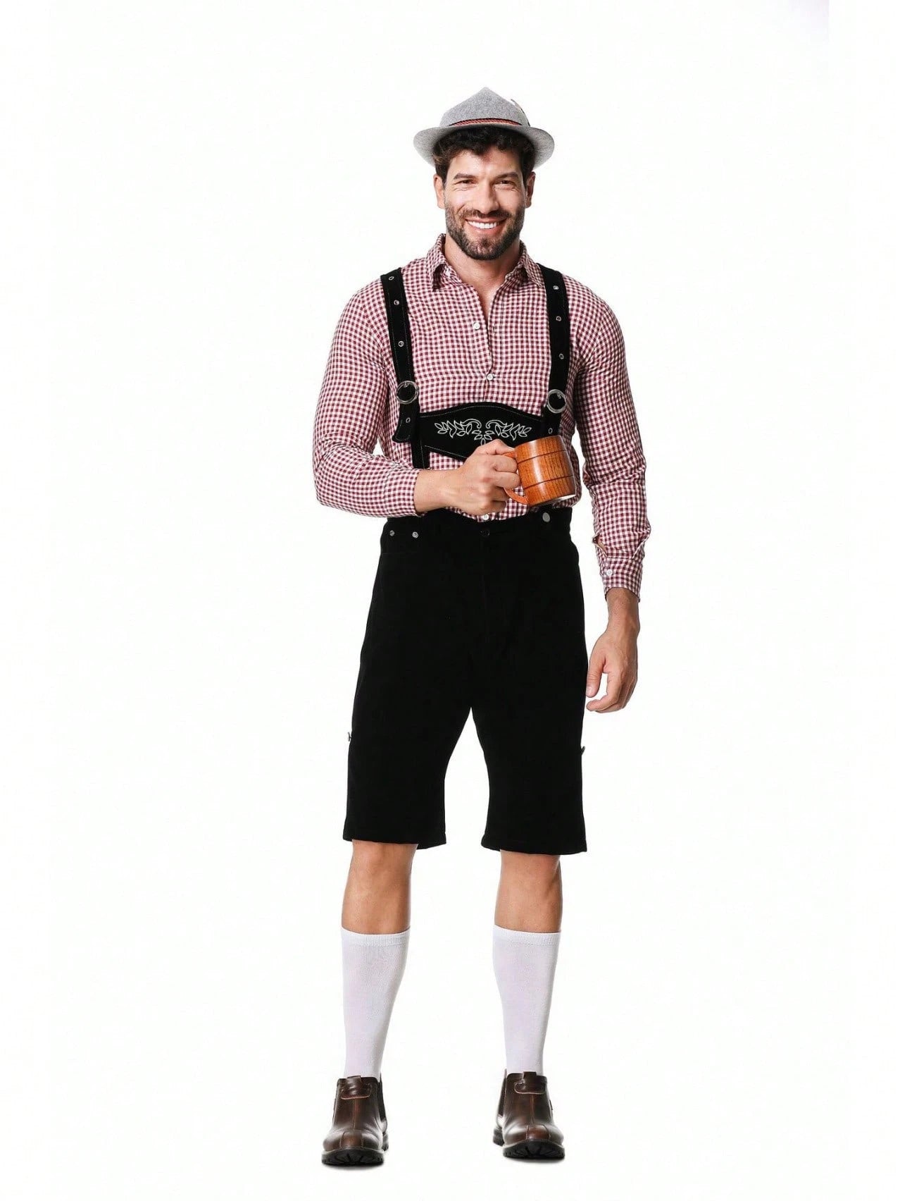 Max Müller - Traditionelles Oktoberfest - Lederhosen + Hemd + Hut