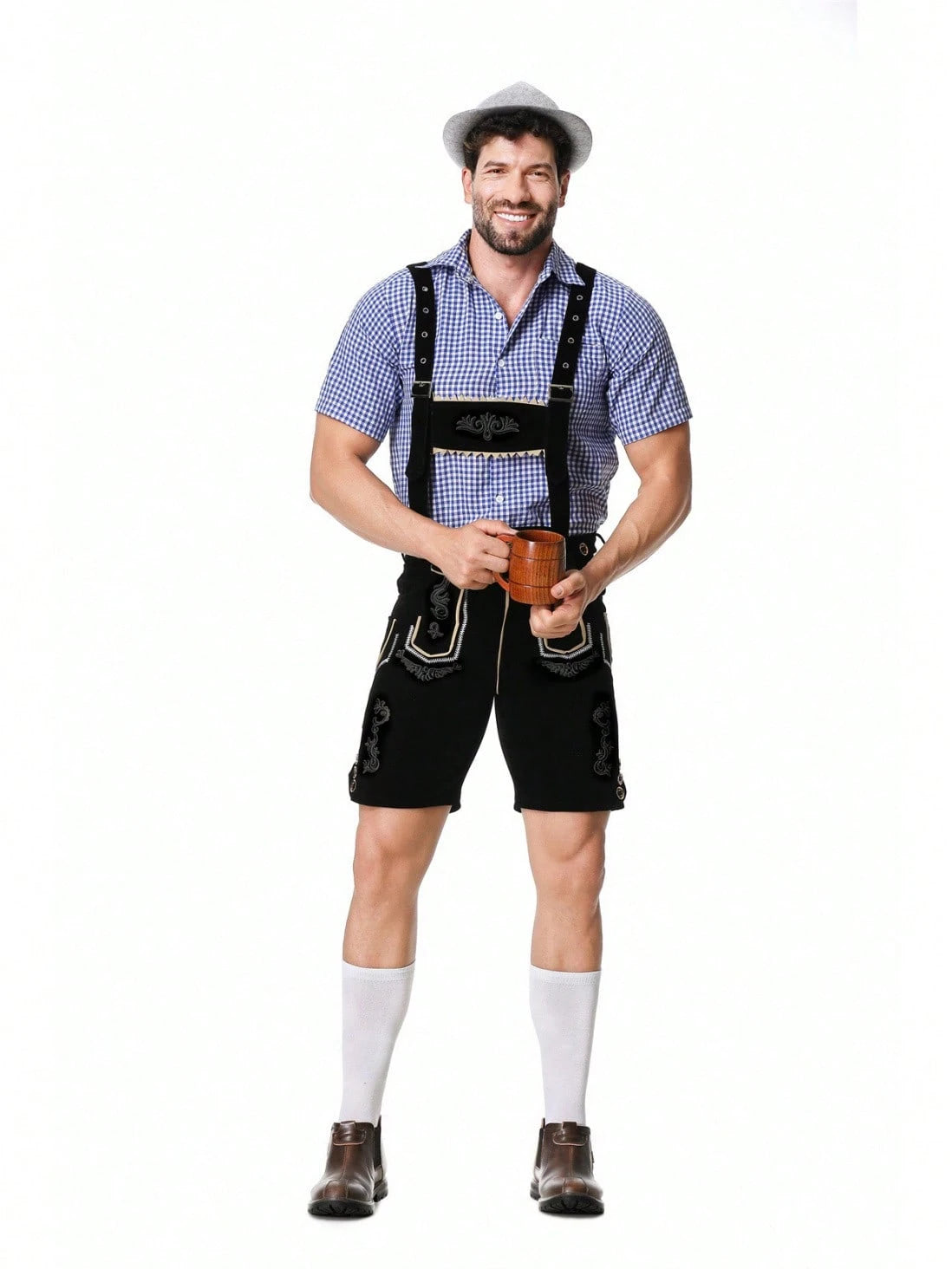 Max Müller - Traditionelles Oktoberfest - Lederhosen + Hemd + Hut