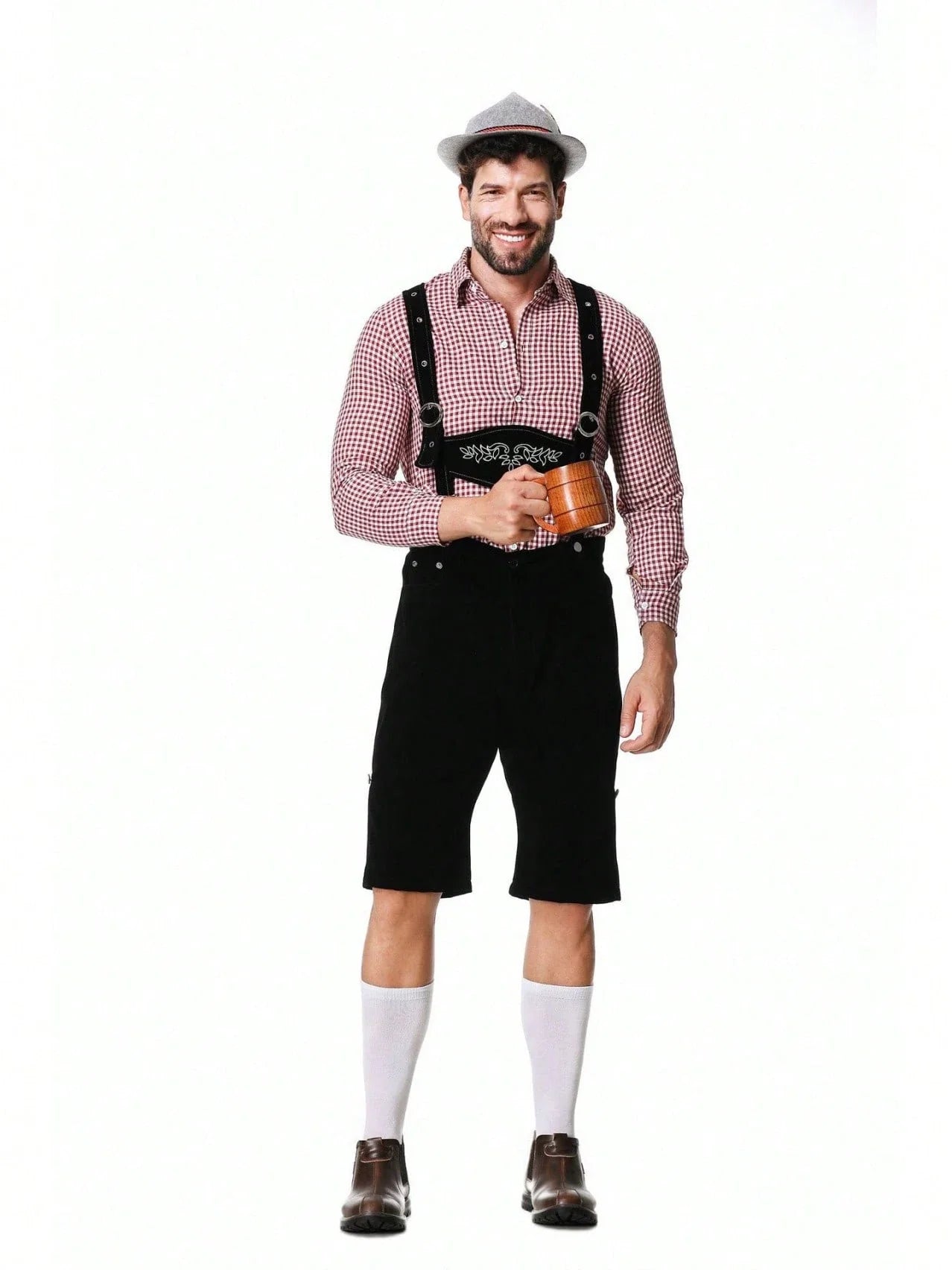 Jakub Nowak - Traditionelles Oktoberfest - Lederhosen + Hemd + Hut