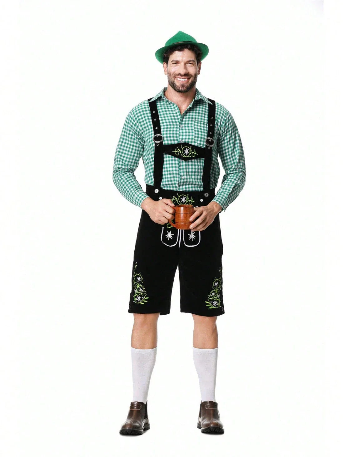 Jakub Nowak - Traditionelles Oktoberfest - Lederhosen + Hemd + Hut