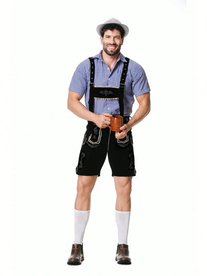 Jakub Nowak - Traditionelles Oktoberfest - Lederhosen + Hemd + Hut