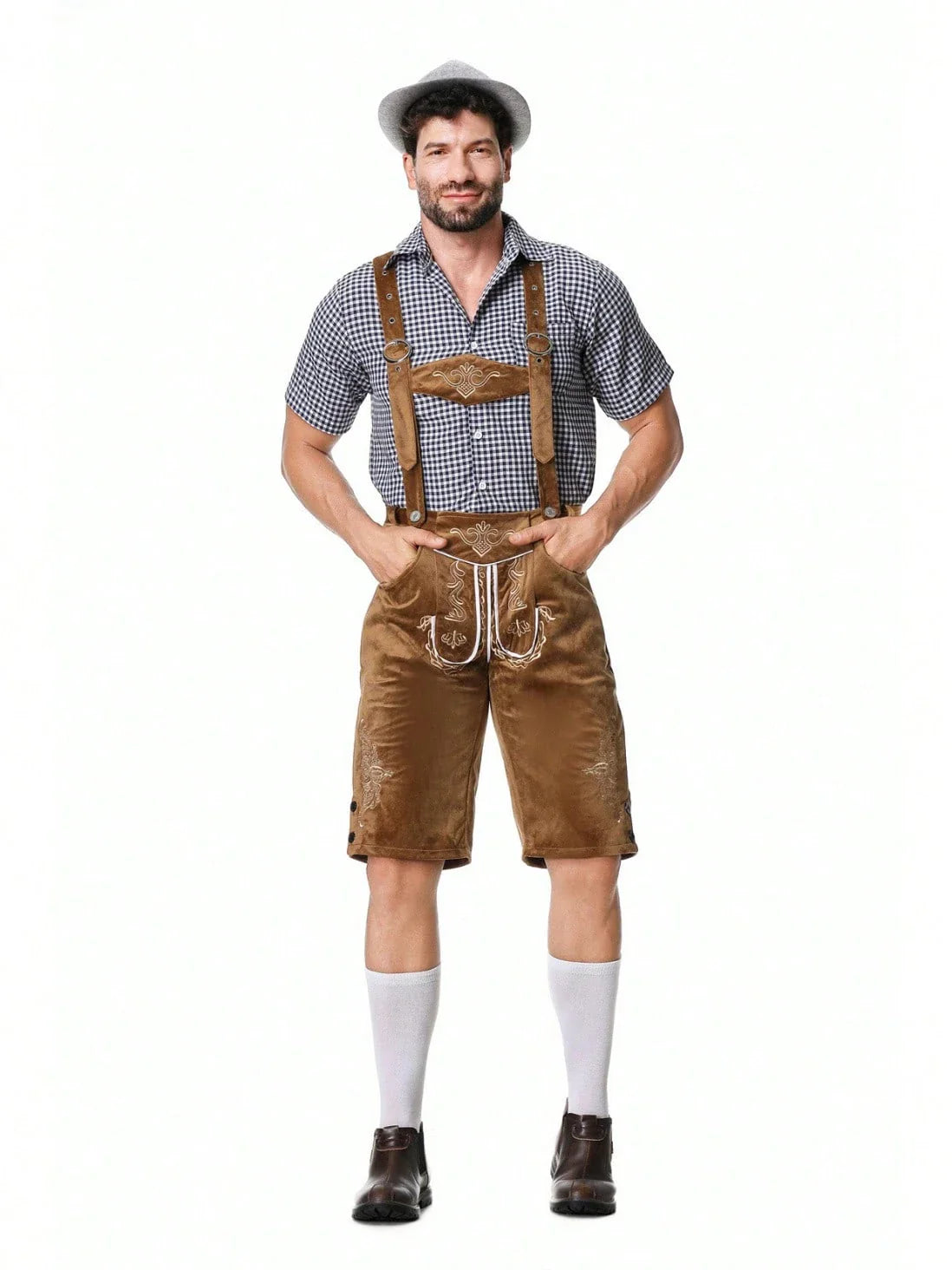 Jakub Nowak - Traditionelles Oktoberfest - Lederhosen + Hemd + Hut