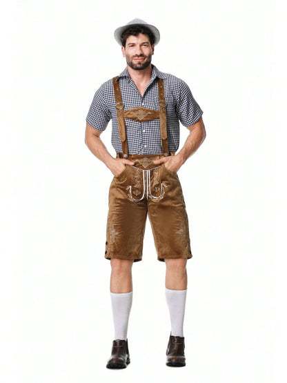 Jakub Nowak - Traditionelles Oktoberfest - Lederhosen + Hemd + Hut