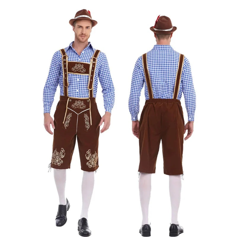 Jakub Nowak - Traditionelles Oktoberfest - Lederhosen + Hemd + Hut