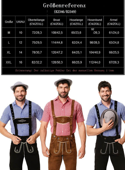 Jakub Nowak - Traditionelles Oktoberfest - Lederhosen + Hemd + Hut